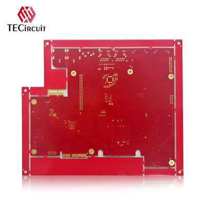 Yüksek frekanslı devre kartı sert PCB FR4 TG170 Altın parmak 1.6mm kalınlığı 10U